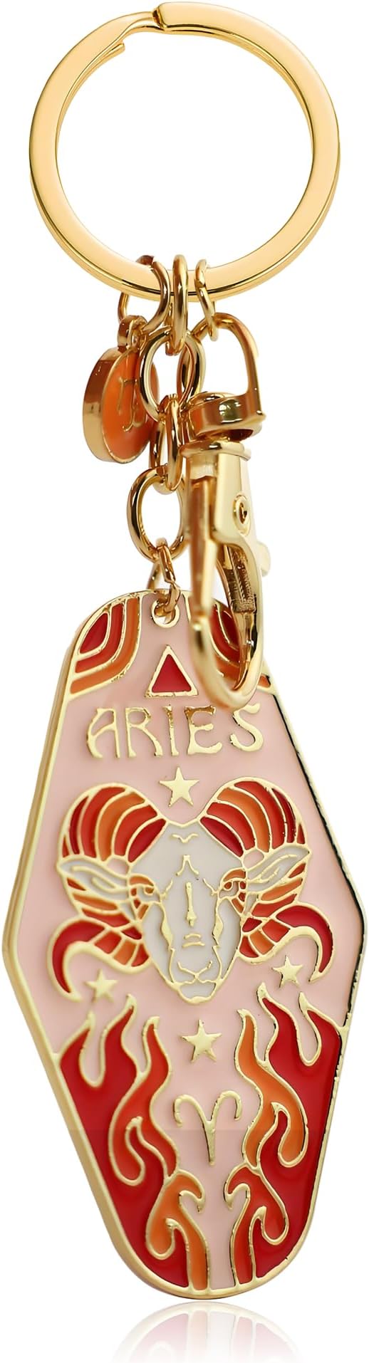 Gemini/Cancer/Leo/Virgo/Libra/Scorpio/Sagittarius/Capricorn Zodiac Sign Keychain Enamel Metal Accessories Gifts