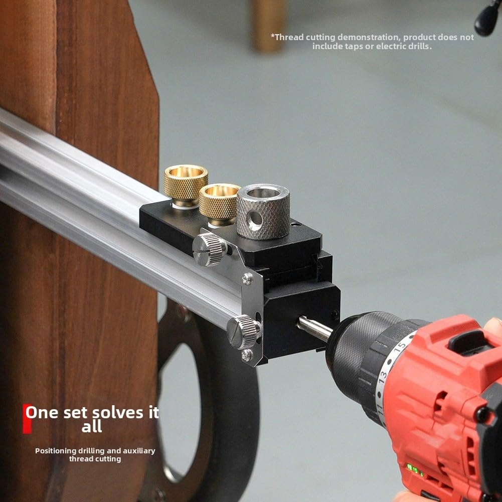 Narzędzie do wiercenia i gwintowania profilu aluminiowego do M6/M8, precyzyjne wiercenie otworów 6,3 mm do profili 20/30/40, kompaktowe narzędzie ze stopu do majsterkowania i budowy