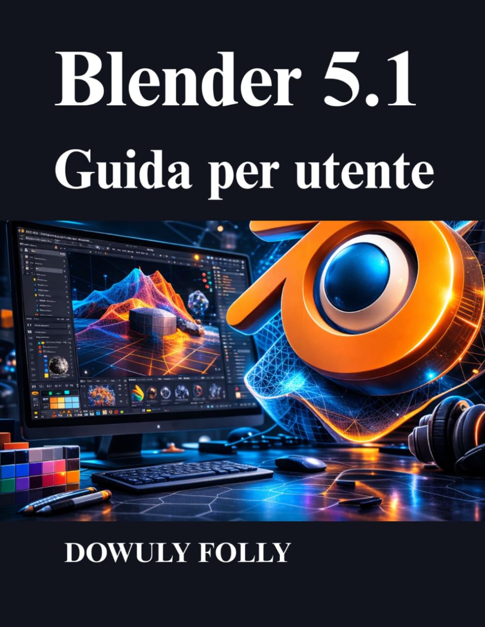 Blender 5.1 Guida per utente: Padronanza della modellazione 3D, della progettazione procedurale e del rendering