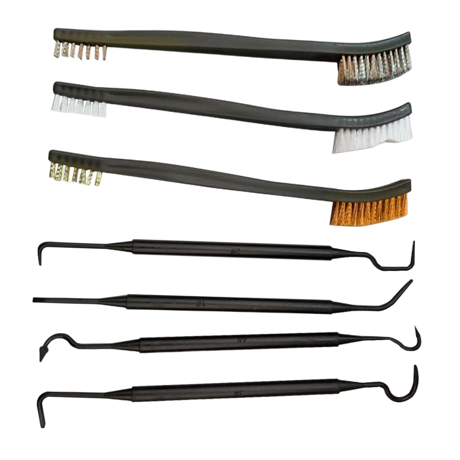 7x Car Detailing Cleaning Tools Wire Brushes for Automotive