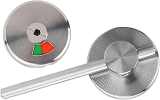 Cerradura de Puerta Indicadora, Indicador de Disponibilidad Vacante, Color Verde Brillante y Rojo, Fácil de Instalar, Adecuado para Puerta Divisoria Cerradura de Inodoro