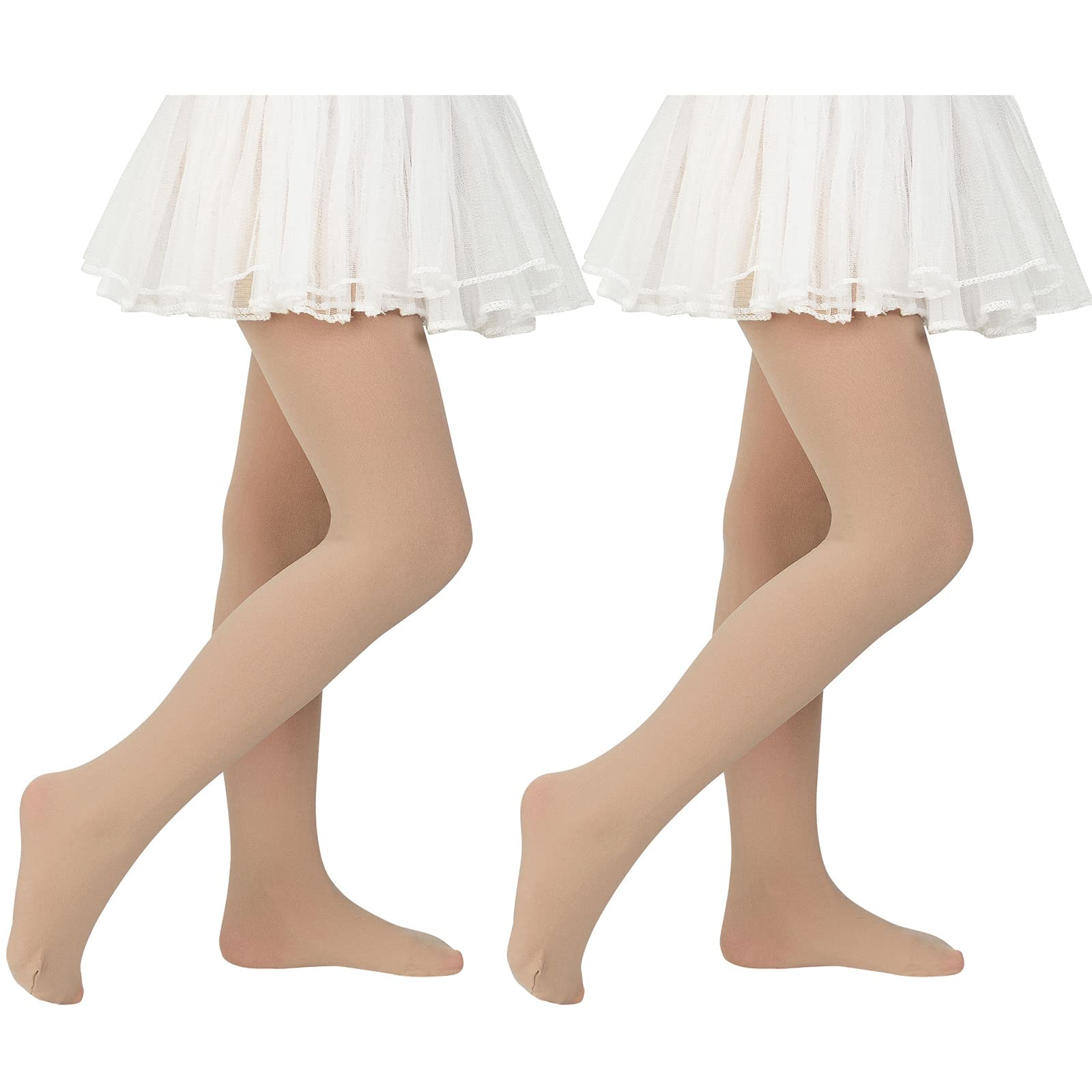 American Trends Girls Ballet Tights, Soft Stretchy Toddler Dance Tights