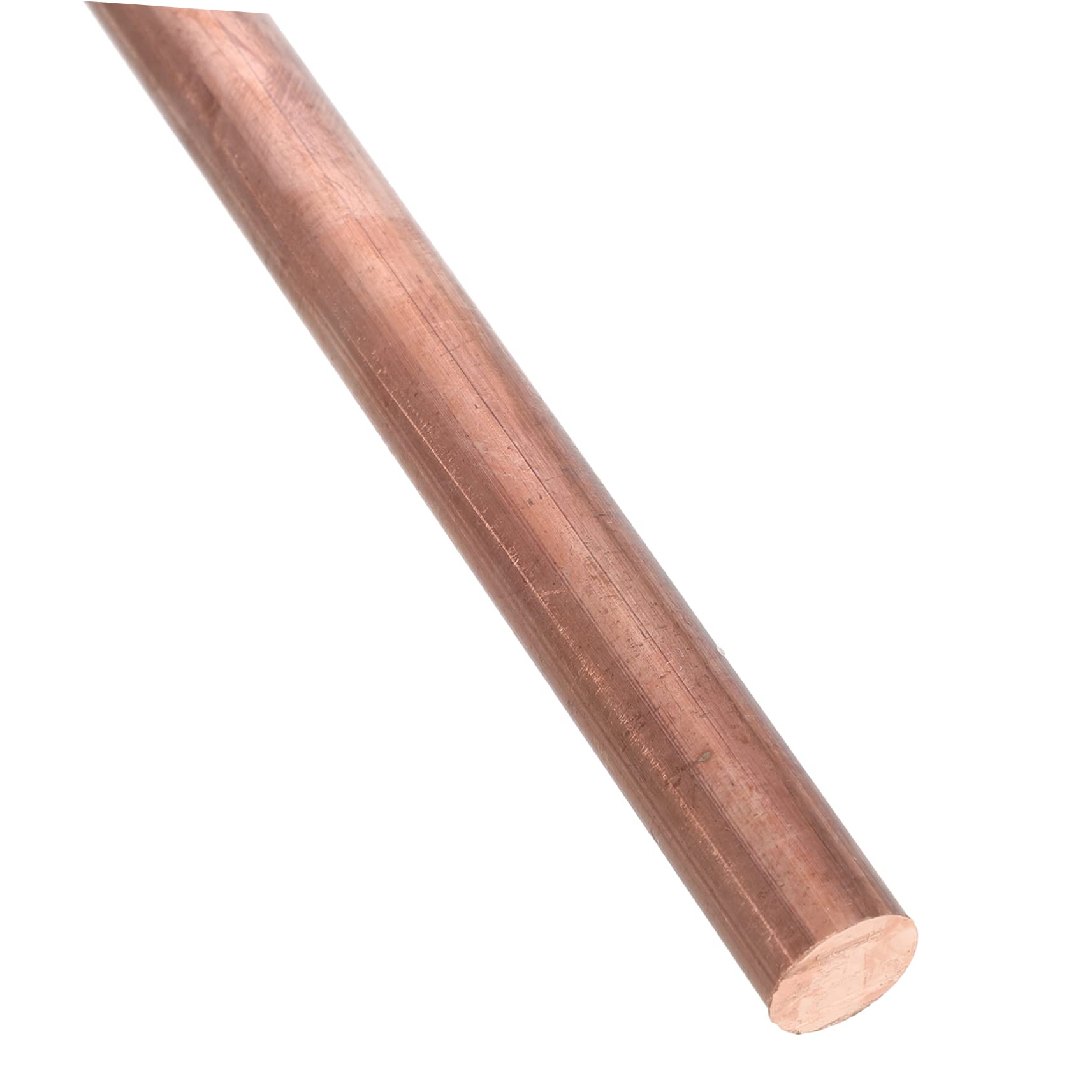 TIDTALEO Copper Rod 9.85 Inches Long 12mm Round Bar High Conductivity for Crafts