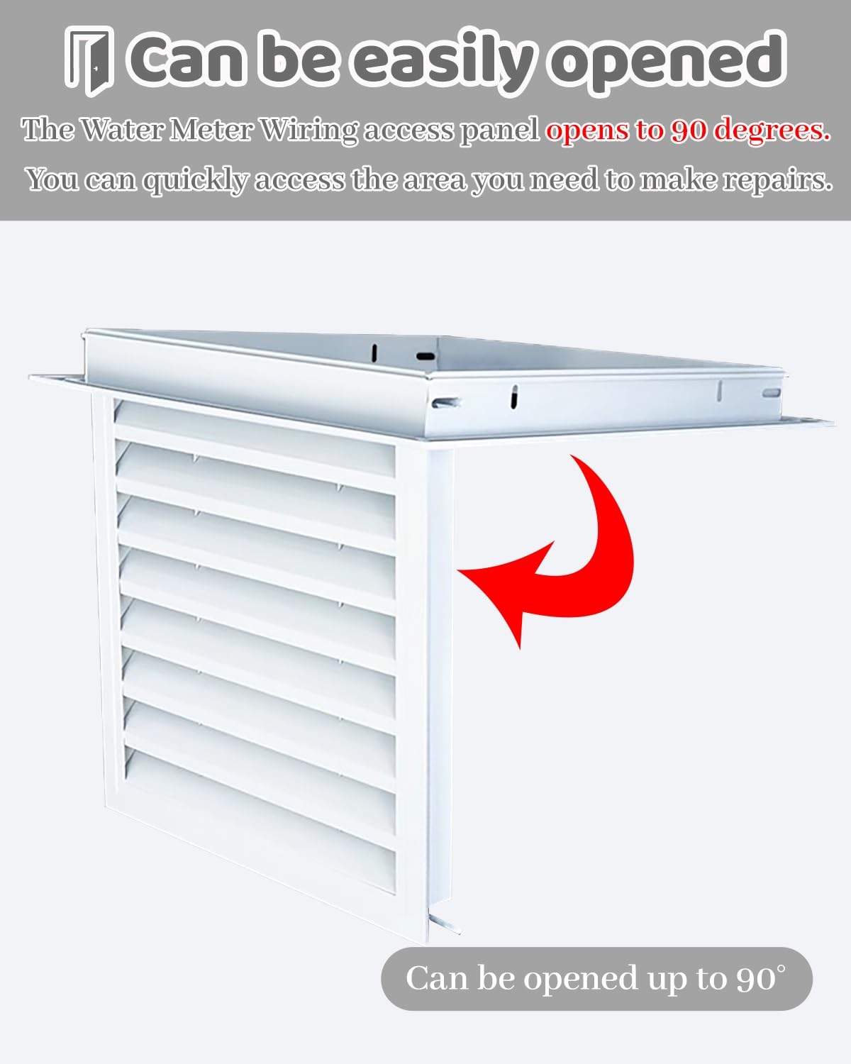 Pannello di Accesso ventilato 10x10 12x12 16x16 - Coperchio di ispezione a Filo per impianti Idraulici in soffitte e soffitti con filtri a griglia, Ideale per Manutenzione e Ventilazione (68