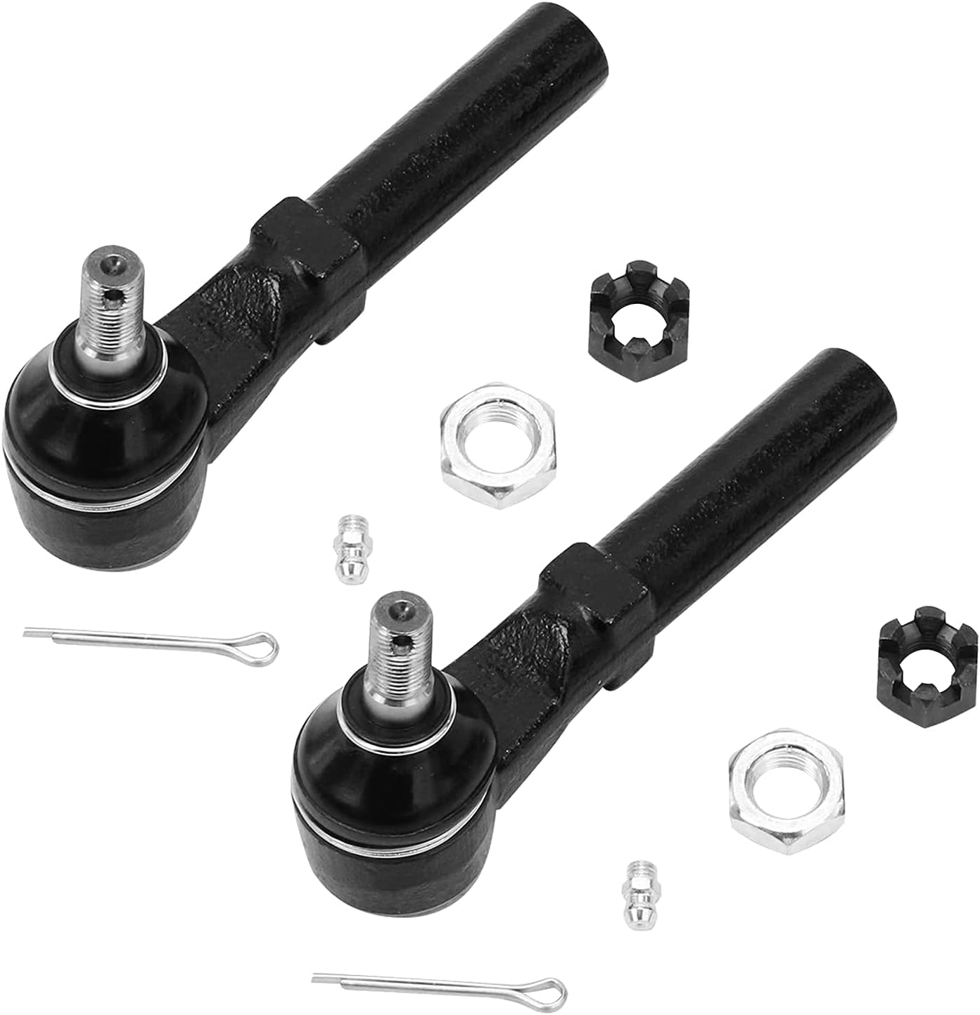6pc Front Inner Outer Tie Rods Suspension Kit