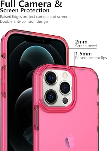 Miniatura 10 de ArtsEvo Diseño transparente a prueba de golpes para iPhone 13 Pro, protección contra caídas de 6.6 pies, bordes elevados que protegen la cámara y la
