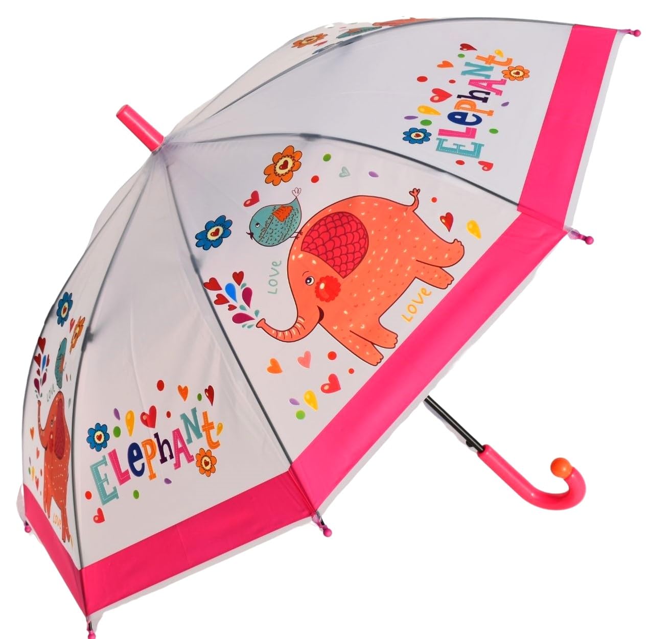 ™ bear umbrella, lovely kid special animal print umbrella, cartoon elephant, fox, cat, owl, dino, shark umbrella for children, jungle theme umbrella, animal umbrella for boys, girls