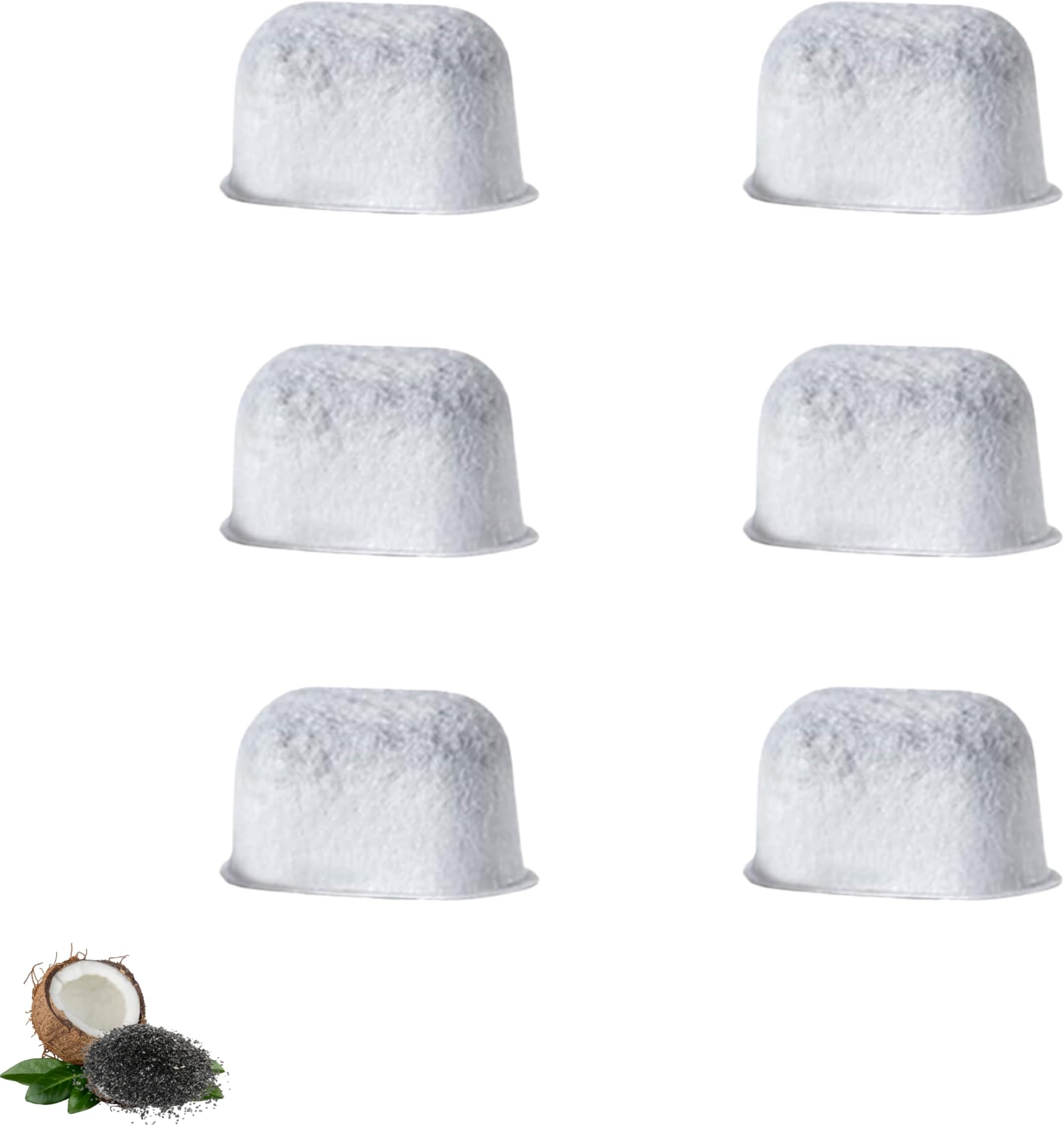 Nispira K Series Water Filter Pods Replacement For Keurig Coffee Maker Keurig 2.0 K-Supreme, K-Slim, K-Express, K-Select, K-Classic, K-Duo Plus, K-Elite, K-Iced, K-Cafe, Activated Charcoal 6 Packs