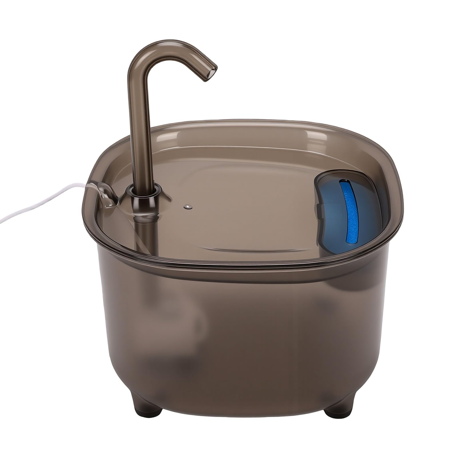 Fontanella per Animali con Pannello Solare 10W, Abbeveratoio Automatico per Gatti con Sensore Intelligente, capacità 2L per Interni Ed Esterni Cani Gatti