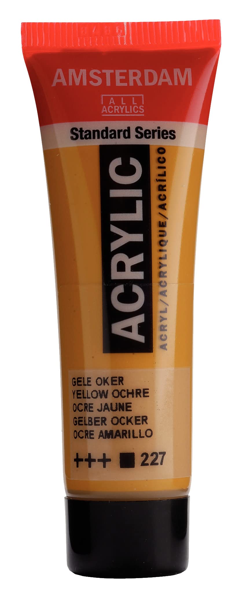 Amsterdam Yellow Ochre Standard Series Acrylic - Acrylic Paint 20 Ml Tube - 227 - High-Quality Lightfast Pigment - Satin Finish