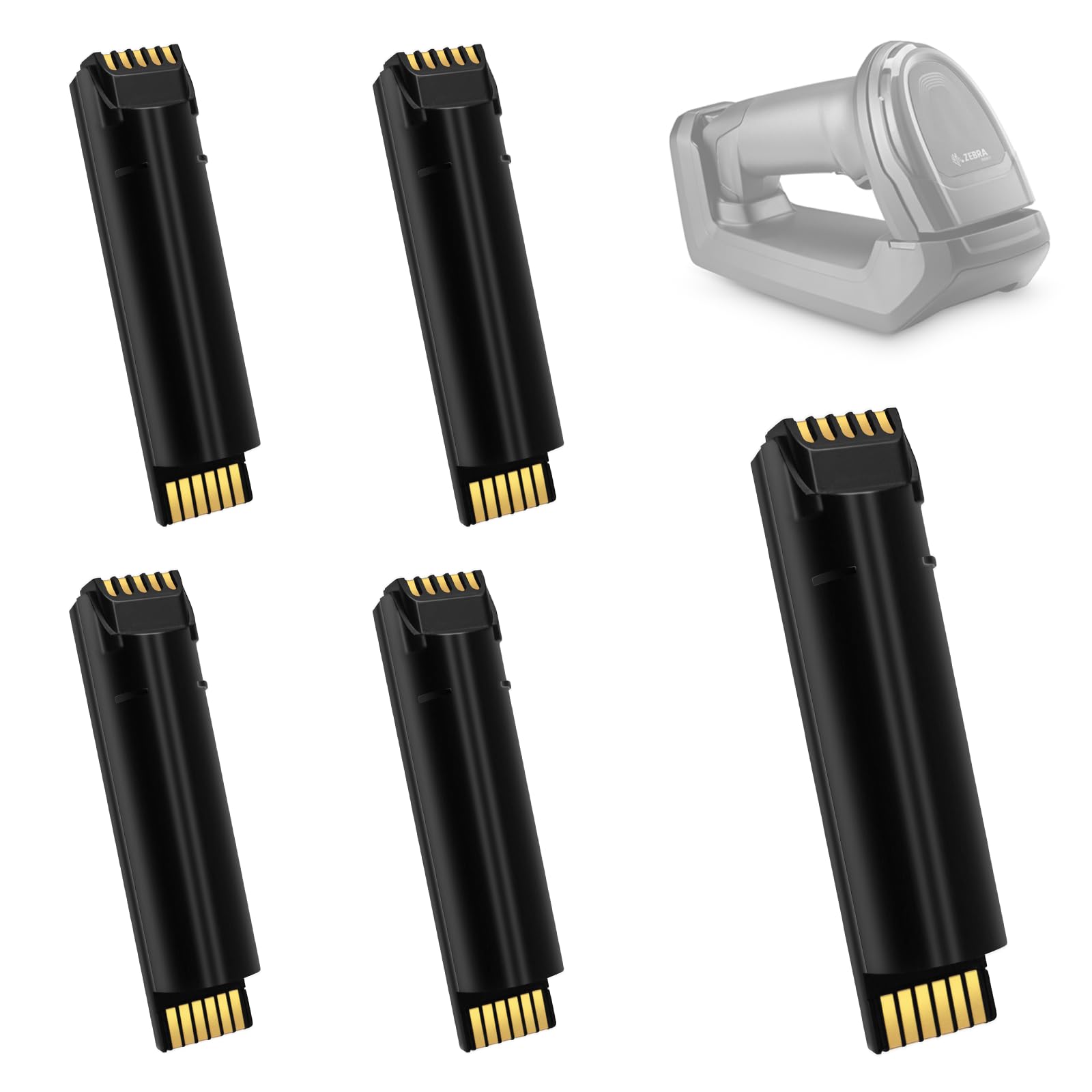 5 Pack for zebra DS8178 Scanner Battery Replacement: DS8100 Barcode Scanner
