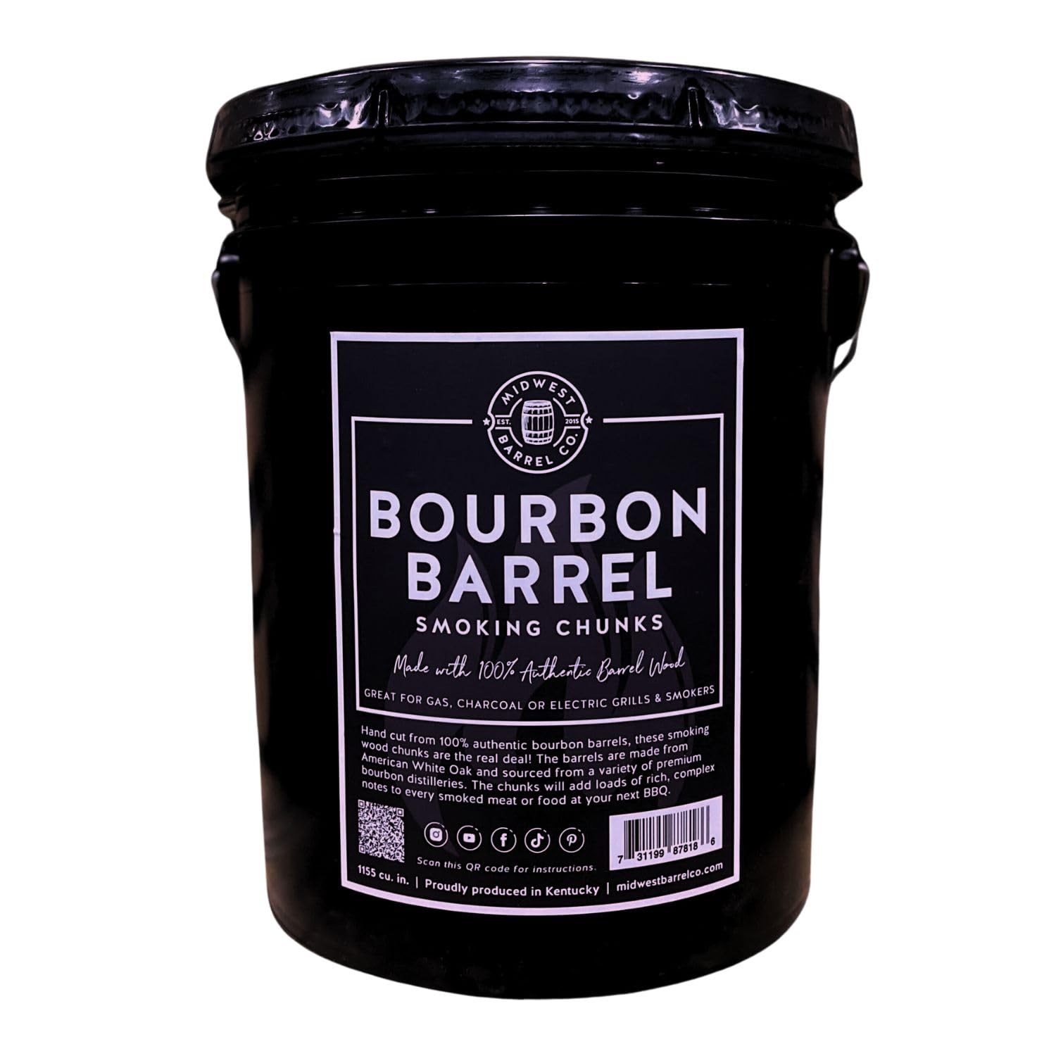 Midwest Barrel Co. Bourbon Barrel Oak Chunks