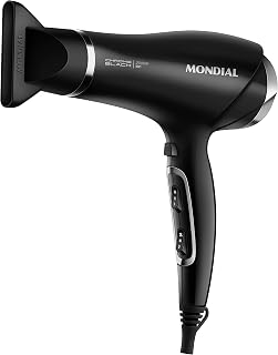 Secador de Cabelos, Mondial, Preto/Cromado Prata, 2000W, 220V - SCN-04