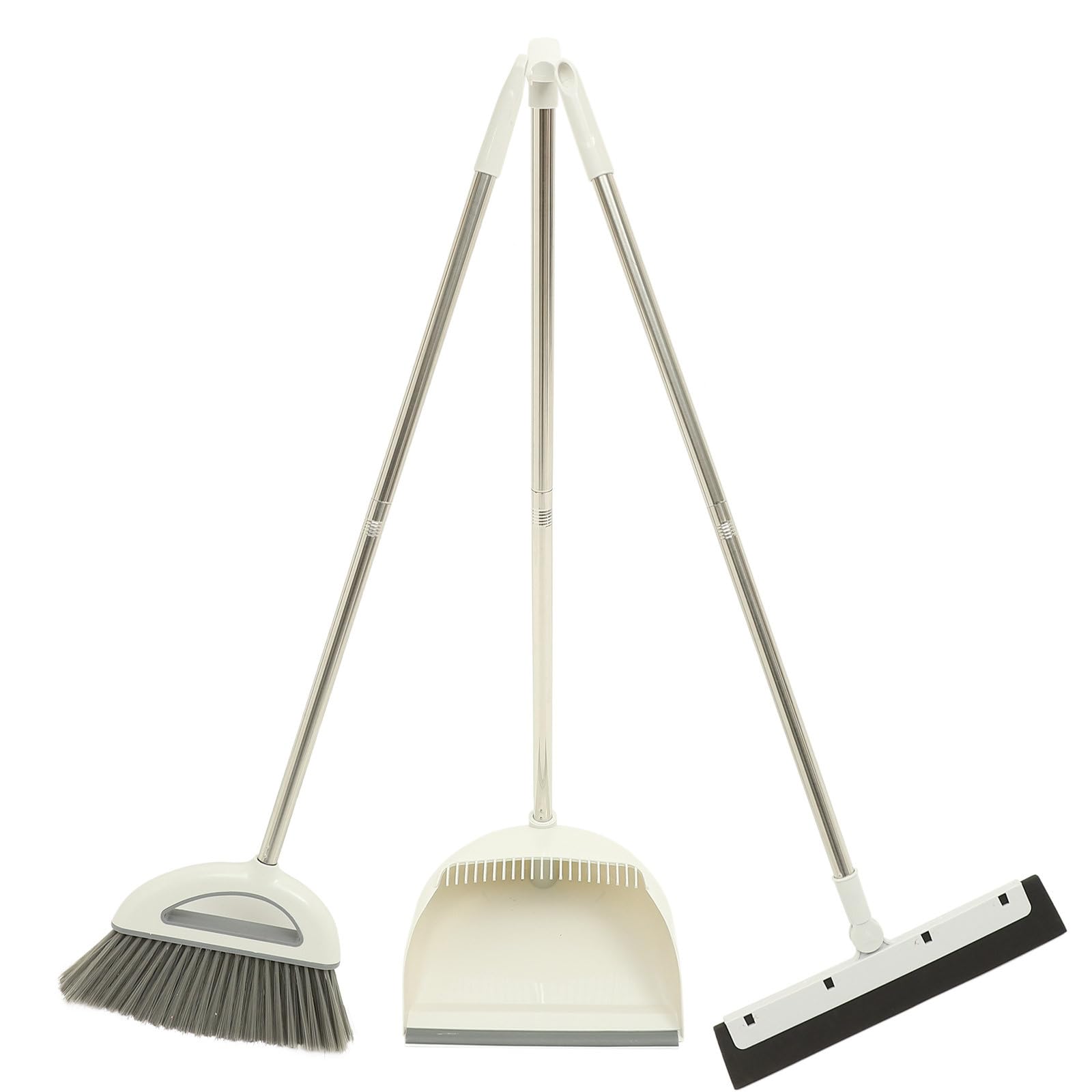 Homoyoyo Escoba y Recogedor Estable con Trapeador Multiusos para Limpieza Doméstica Diseño Ligero y Duradero Pet para Suelos de Baldosas