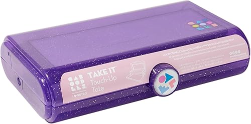 Miniatura 3 de Claire's Características - Estuche de maquillaje Caboodles, Brillo de gelatina púrpura, Maletín pequeño Caboodle