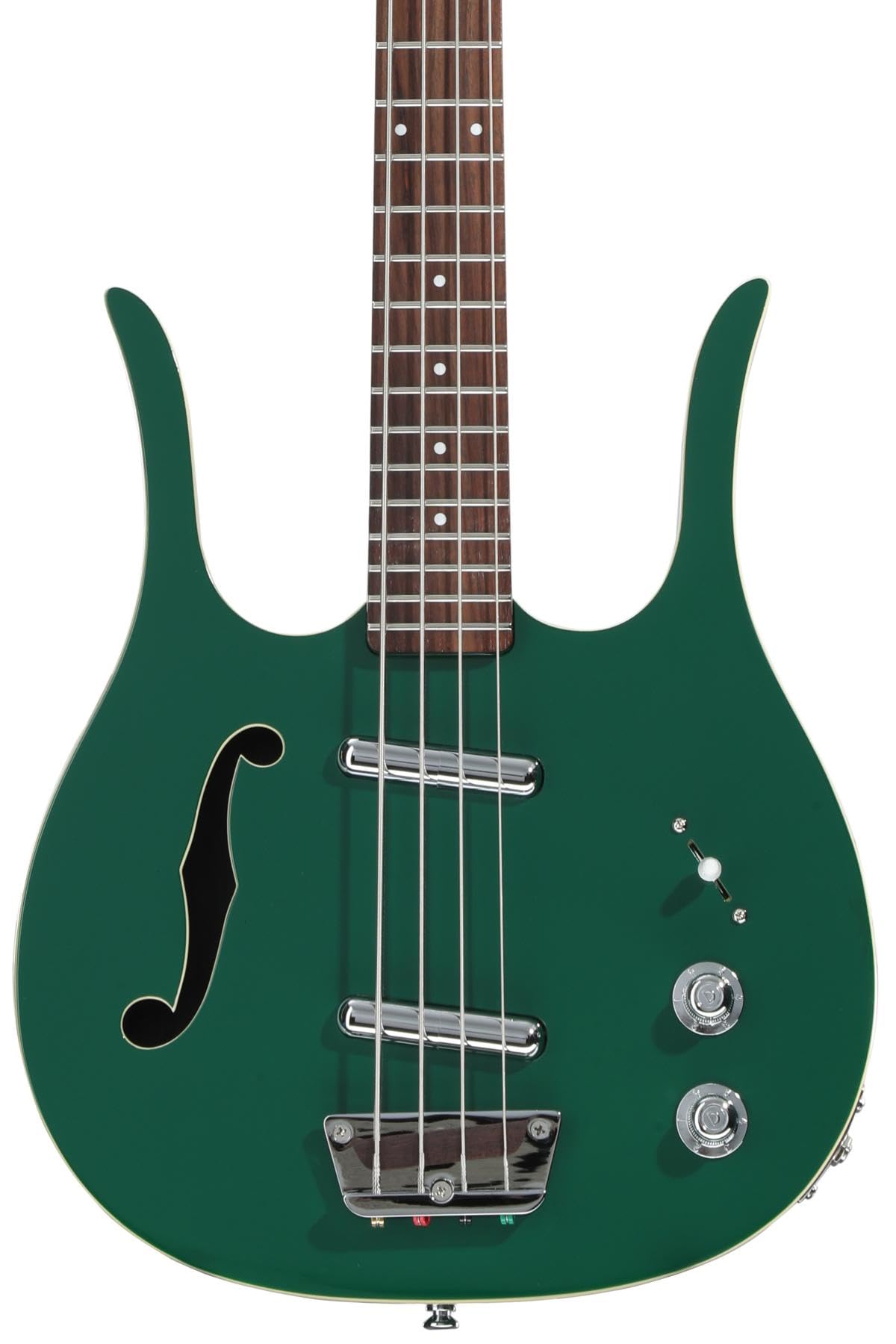 Danelectro Red Hot Longhorn Semi-hollowbody Bass Guitar - Jade