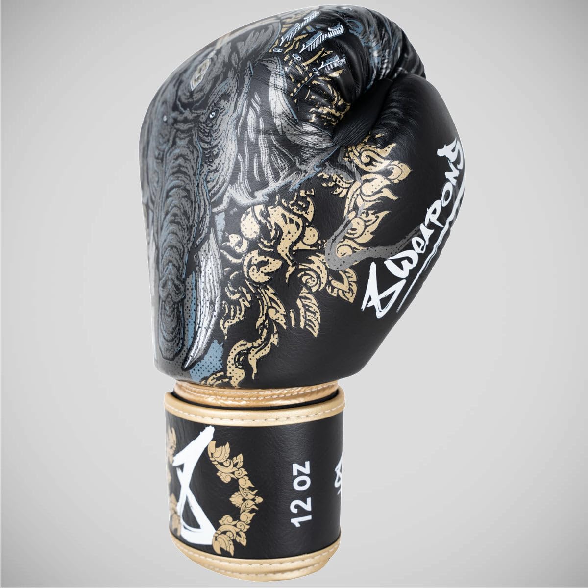 8 Weapons Three Elephants 2.0 - Guantoni da boxe nero/oro