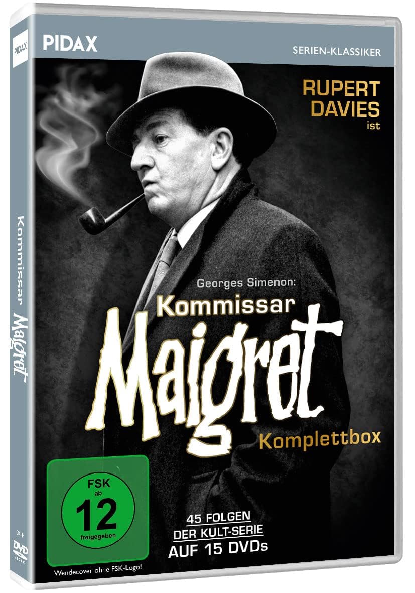 Kommissar Maigret - Komplettbox - Die 45 Folgen der legendären BBC Kult-Serie mit Rupert Davies mit Bonus Krimi [16 DVDs]