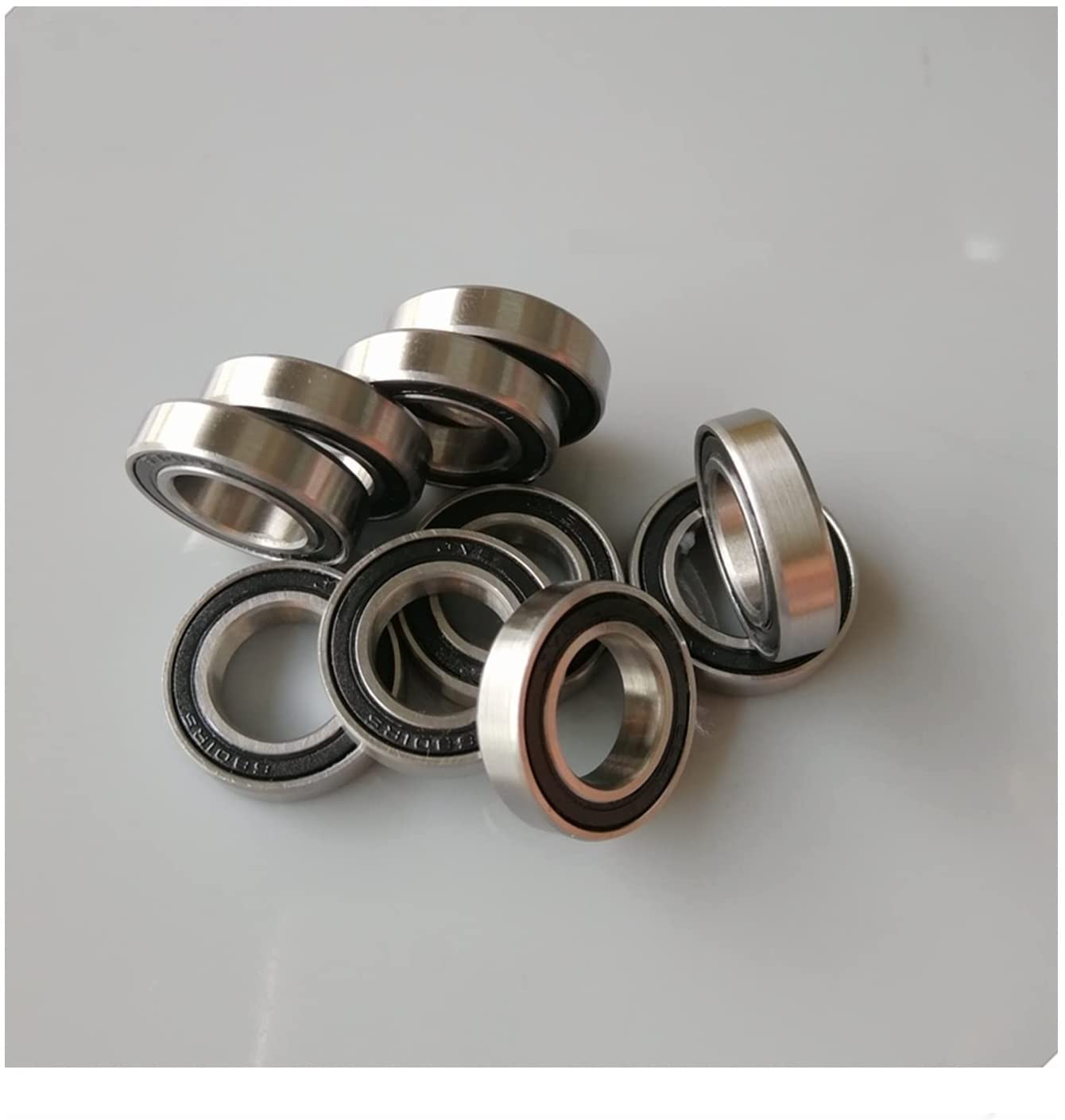 TBZOQAID 10Pcs 6801-2RS Thin Section Ball Bearing ABEC-7 12x21x5mm Deep Groove Bearings 6801RS
