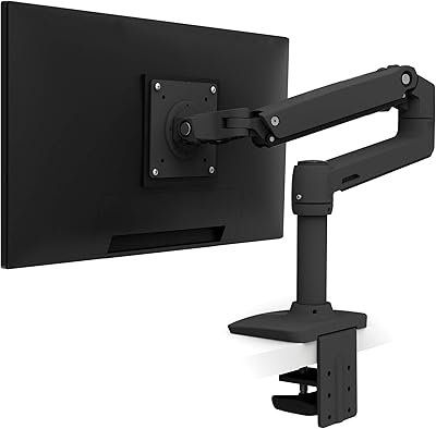KANADEMONOはゲーミングデスクに向く?幅・奥行き・配線で後悔しない選び方 6 ERGOTRON LX モニターアーム マットブラックの商品画像