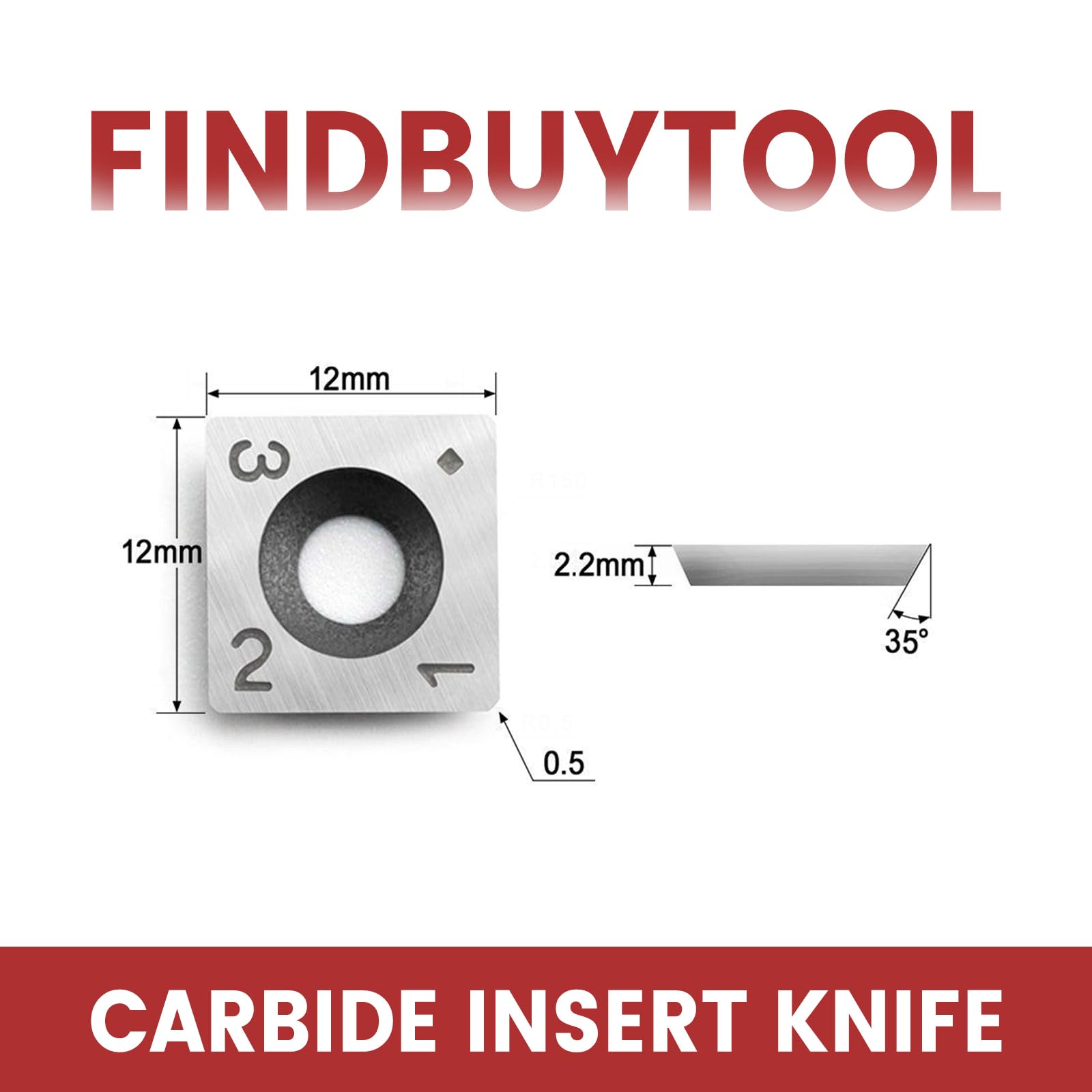 FindBuyTool Carbide Inserts-15x15x2.5mm - Image 4
