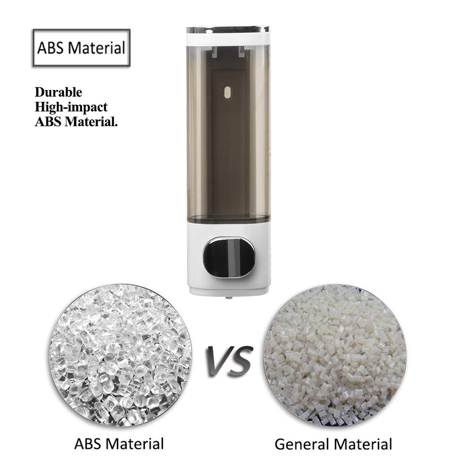 400ml Soap Dispenser Wall Mounted Hand Sanitizer Dispenser Shower Liquid Soap Dispenser Pump Shower Gel Dispenser for Business Public Places Hotel - Image 2