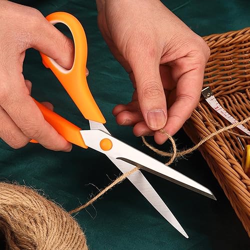 Miniatura 8 de Tijeras artísticas cortadoras de papel, tijeras de mano multiusos con hoja afilada para oficina, hogar, escuela, 8.5 pulgadas (soplo)