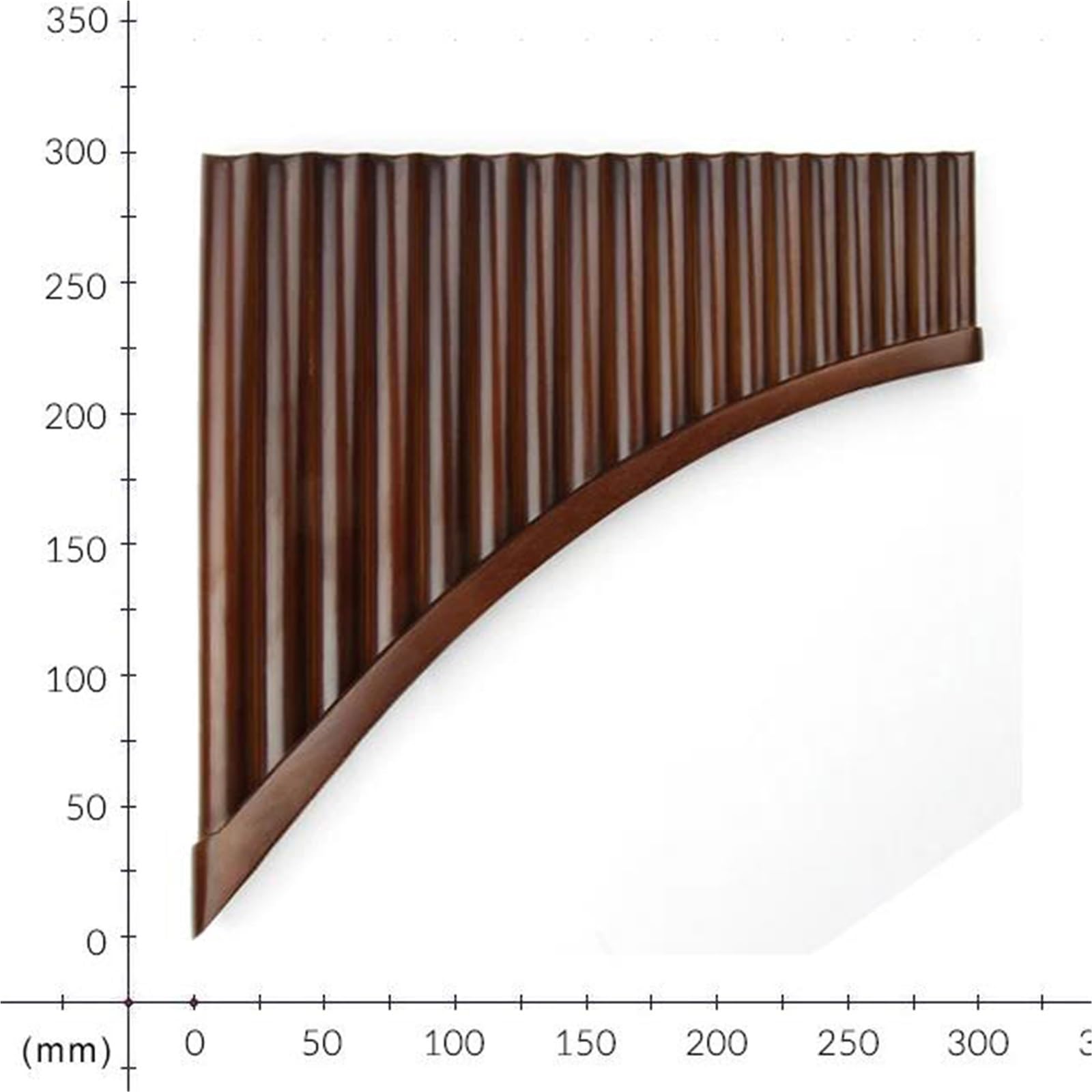 Pan Flute Instrument 15/18 Pipes Brown Flat PanFlute G/F Key Pan Pipes Chinese Traditional Musical Instrument Bamboo Pan Flute(F tone)