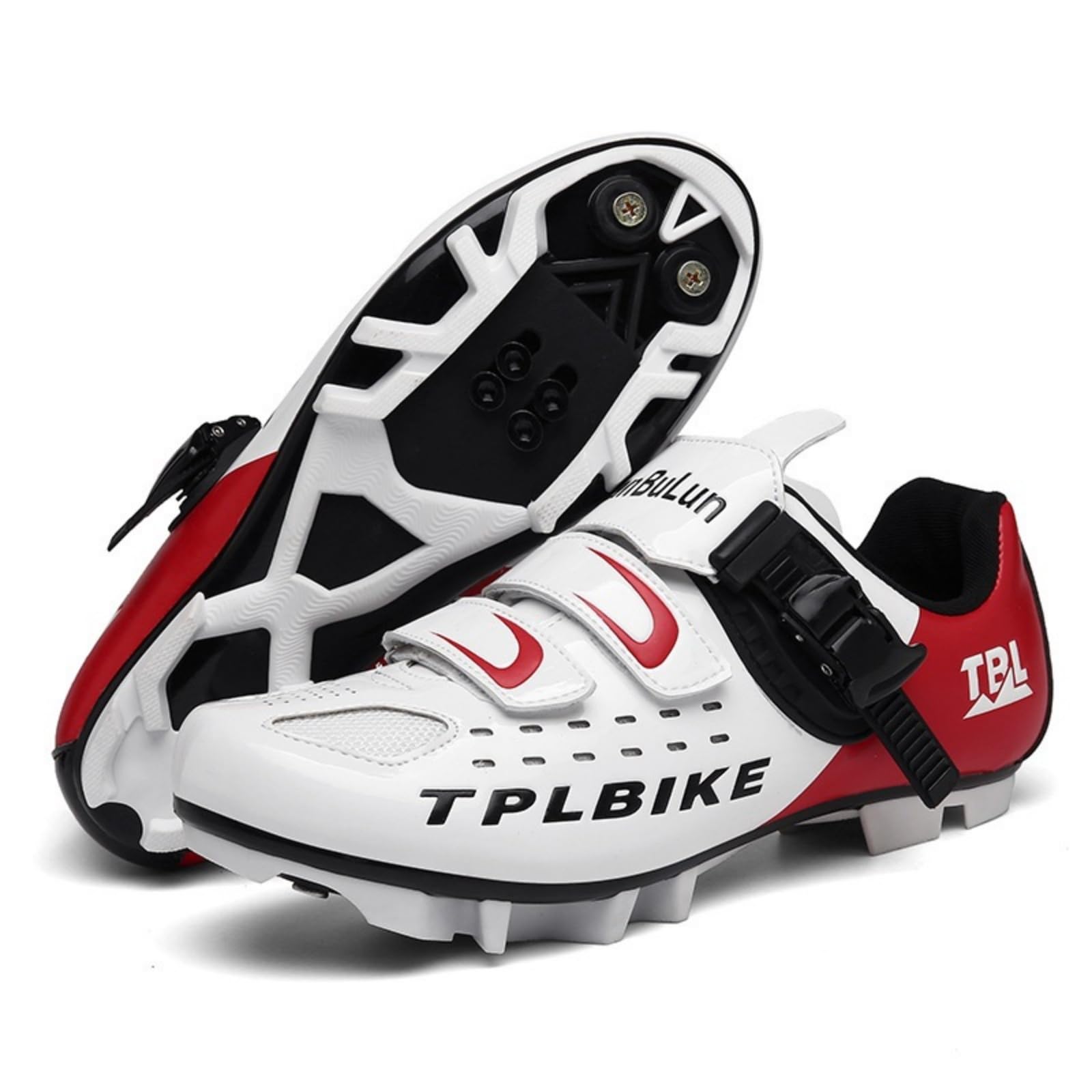 Mateju Zapatillas Ciclismo MTB Hombre Mujer, 36-47 EU Zapatillas Bicicleta de Montaña Hombre con Calas Respirables Antideslizantes para Deportes al Aire Libre