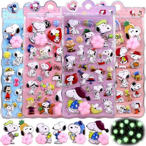 YAYAMIYA 4枚入り お尻シール 3dシー ル 立体シー ル暗闇で光る 夜光 ステッカー おしり おしりぷにぷにシー ル 3D立体シール 夜光しーる 手帳 ぷっくり ぷくぷく つやつや DIY スマホケース SNS人気 子供 女の子 男の子 おもちゃ 誕生日 (4枚セット-C)