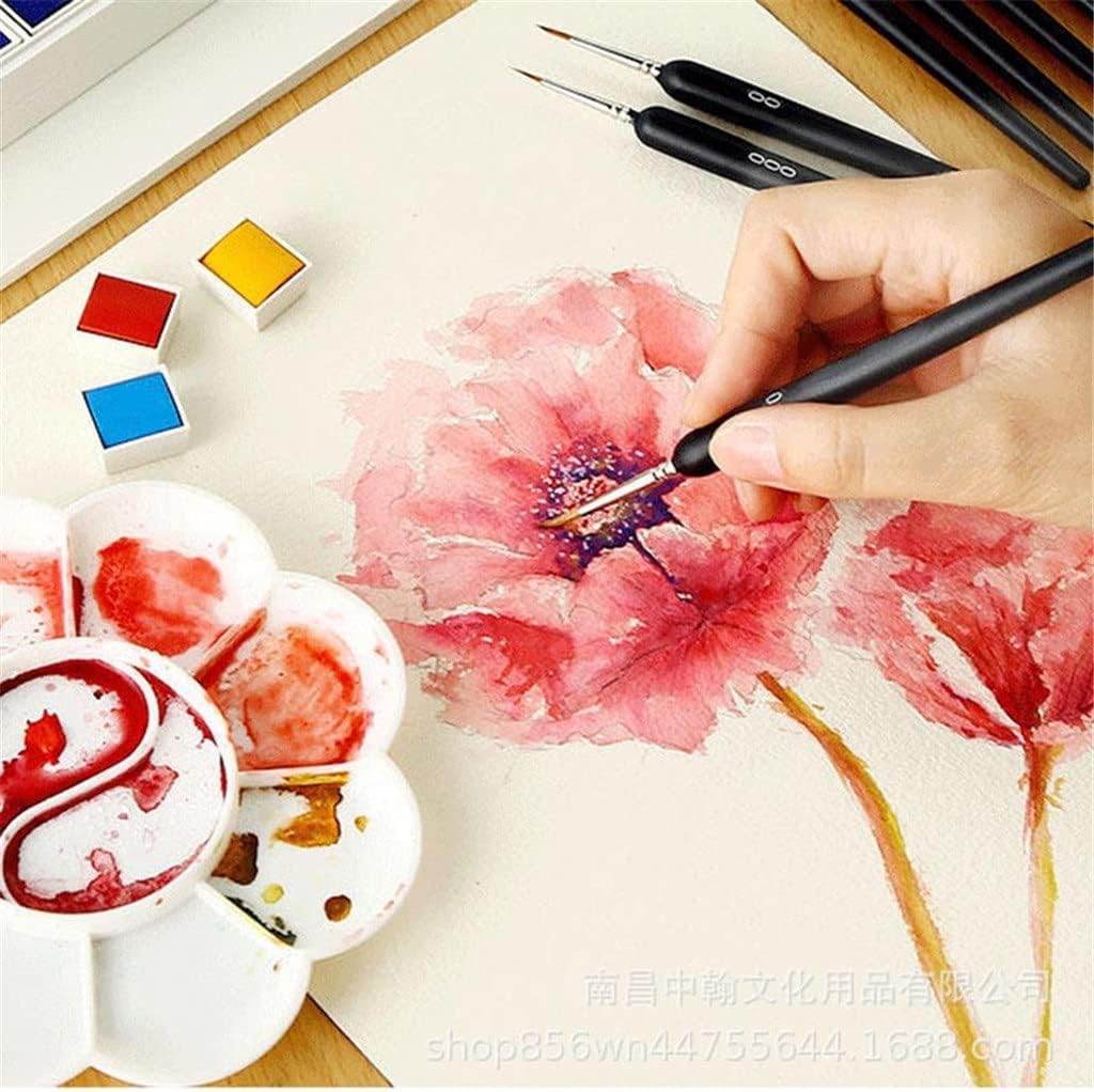 Hair Art Fineline Pen Painting Brush Line for Artist Acrylic Oil Watercolor Gouache Drawing