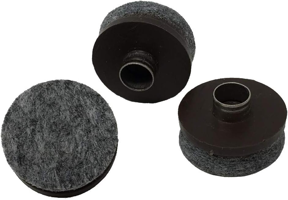 1" Dia. Heavy Duty Felt Nailon Slider Glide Pads for