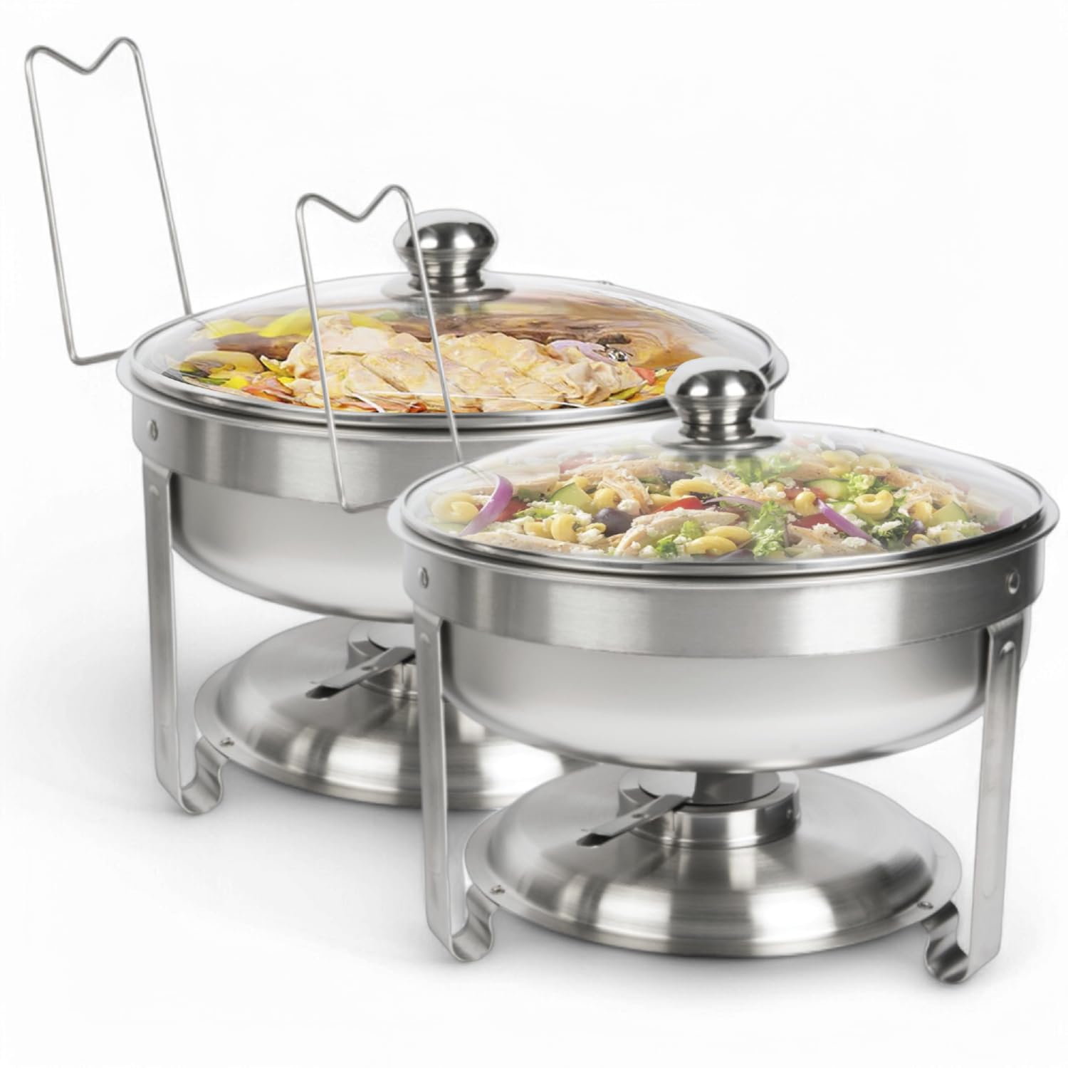 Chauffe-Plat Électrique à Vapeur VEVOR 1500W - 4 Bacs 1/2 INOX - Pour Buffet Et Restauration - 2