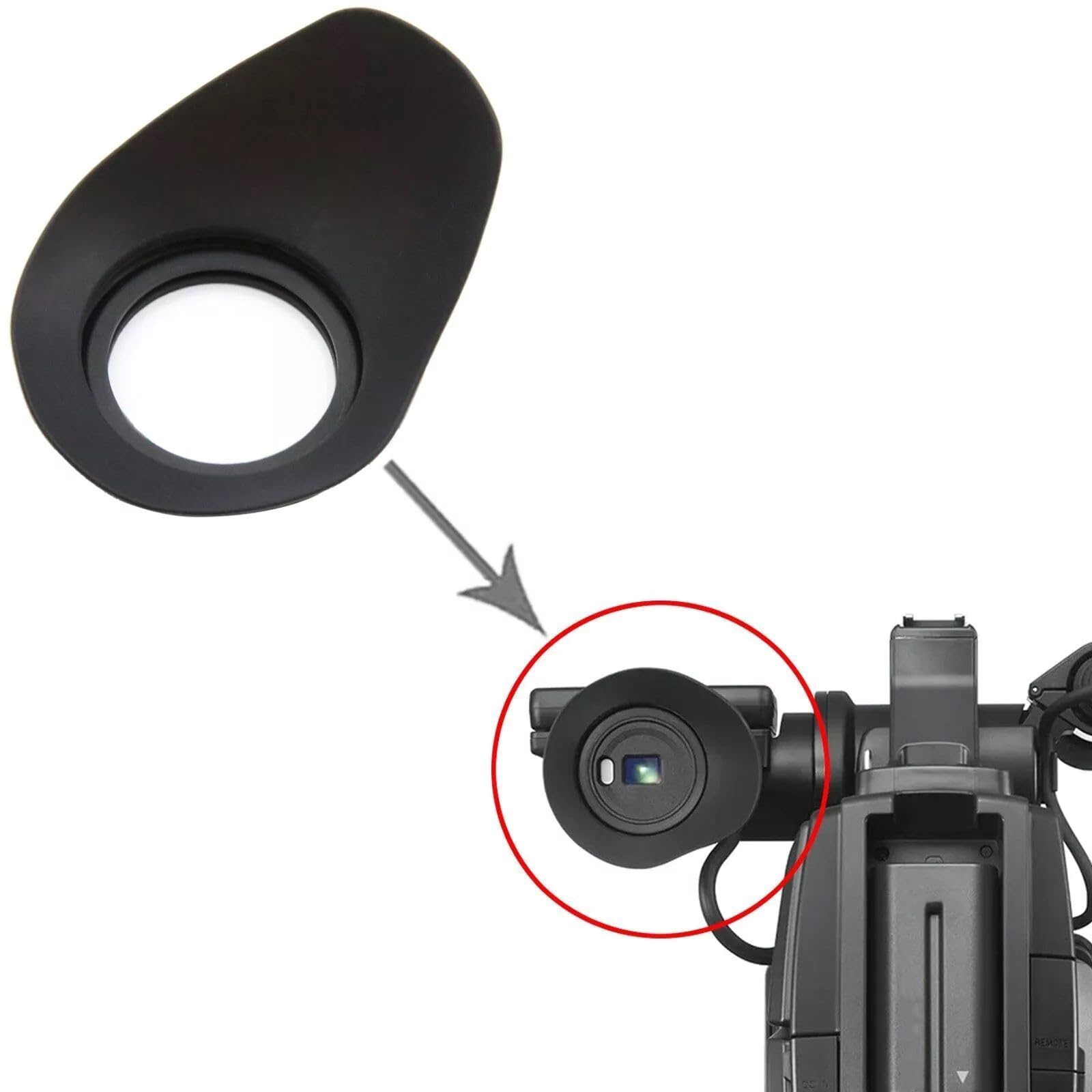 Soft Silicone Camera Viewfinder Eyecup Eyepiece for Sony HXR-MC2500 Accessory Part