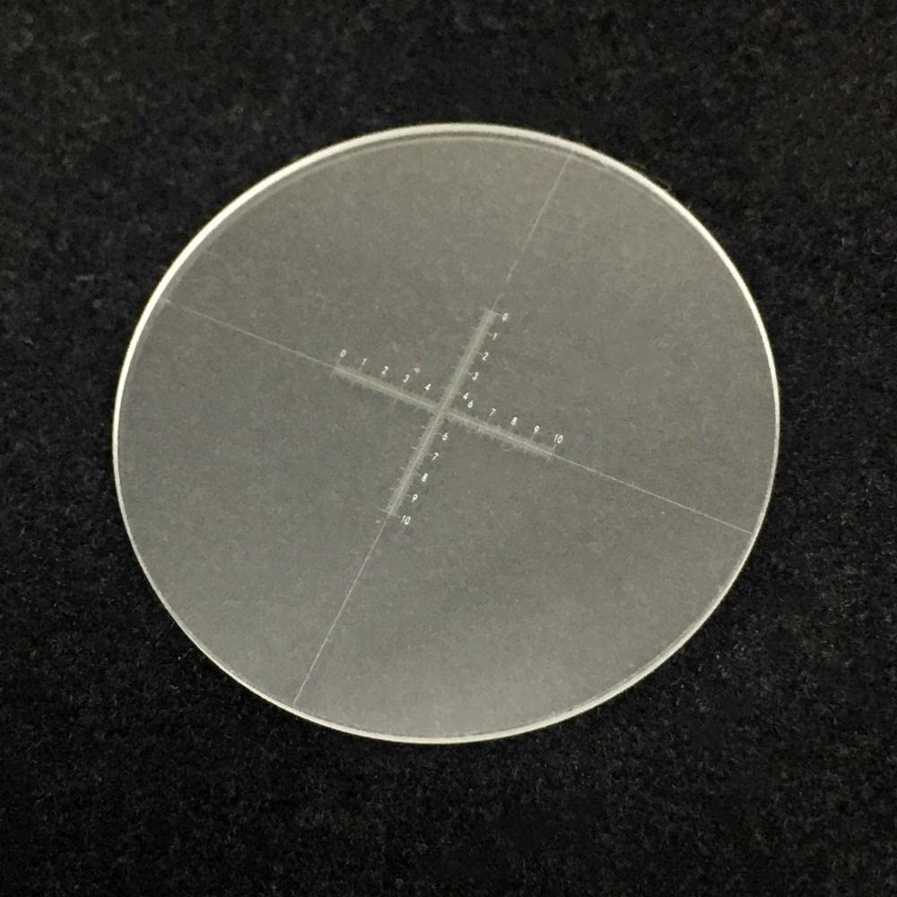 Kit de Accesorios para microscopios Micrómetro de Ocular Cross Ruler Escala DIV 0. Calibración de 1 mm con Diferentes diámetros microscopio. Portaobjetos de microscopio (Color : Diameter 23mm)