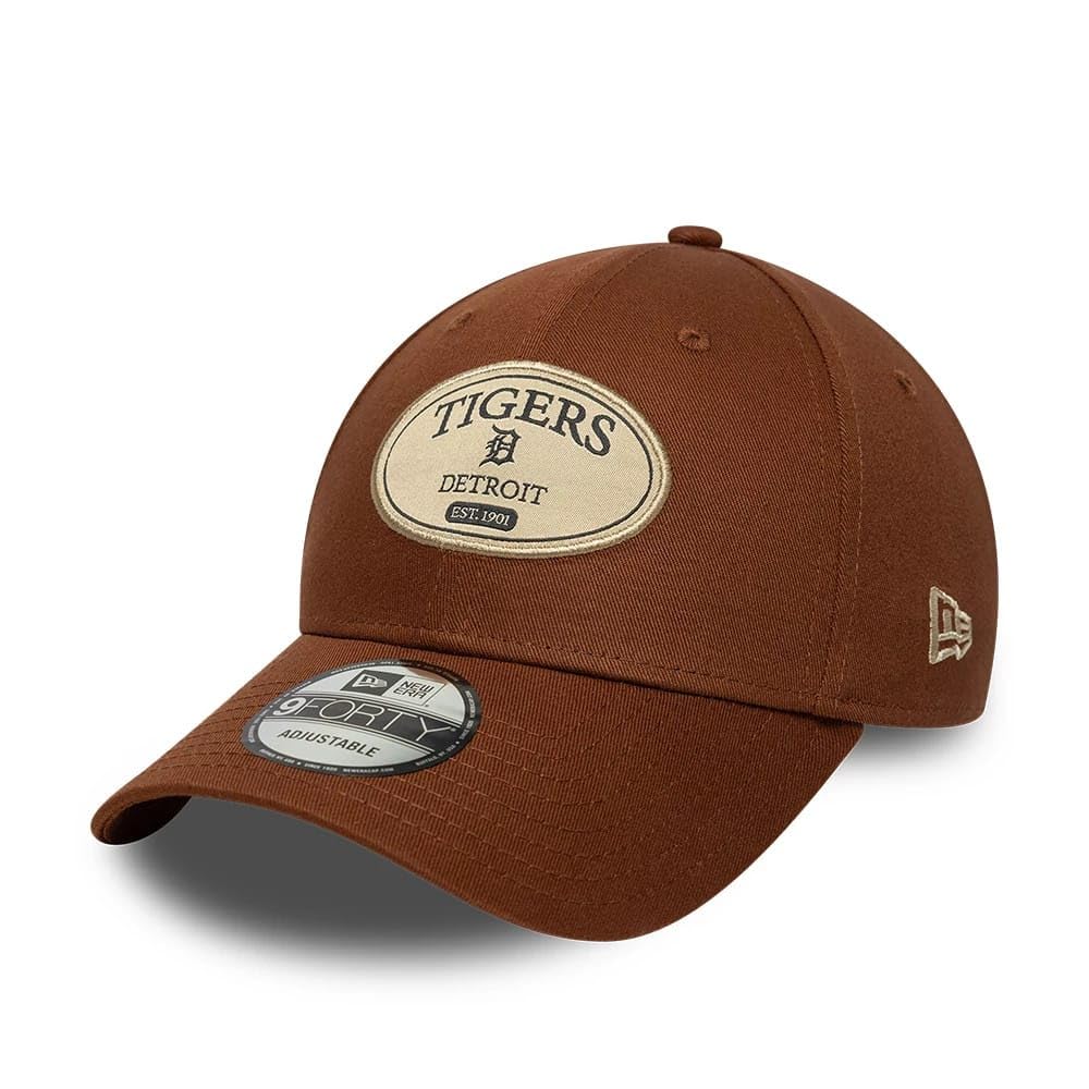 New Era Detroit Tigers Patch 9Forty Adjustable Cap Brown