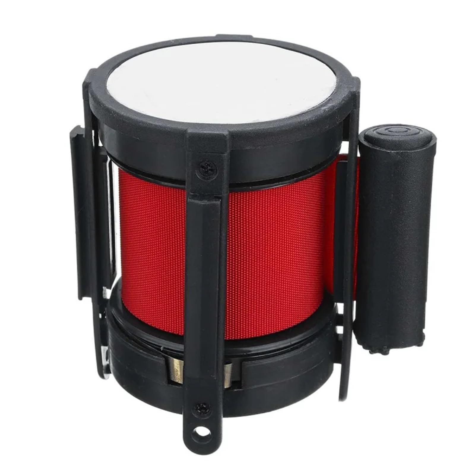 Cinta Balizamiento Montado En Pared Cinta retráctil for barrera deportiva for exteriores, montaje en pared, cinta protectora de acero inoxidable roja, 5 m para Aeropuertos