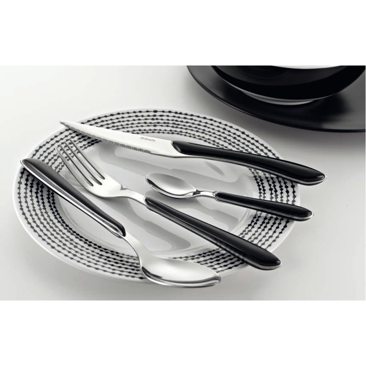 Amefa Padova Set Posate 24 Pezzi – Acciaio Inox 18/0, Per 6 Persone, Coltelli 21 Cm, Design Lineare, Lavabile In Lavastoviglie