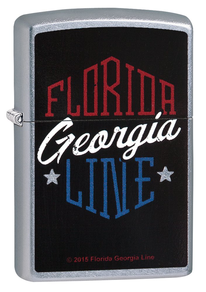 Zippo Florida Georgia Line Pocket Lighter, Street Chrome