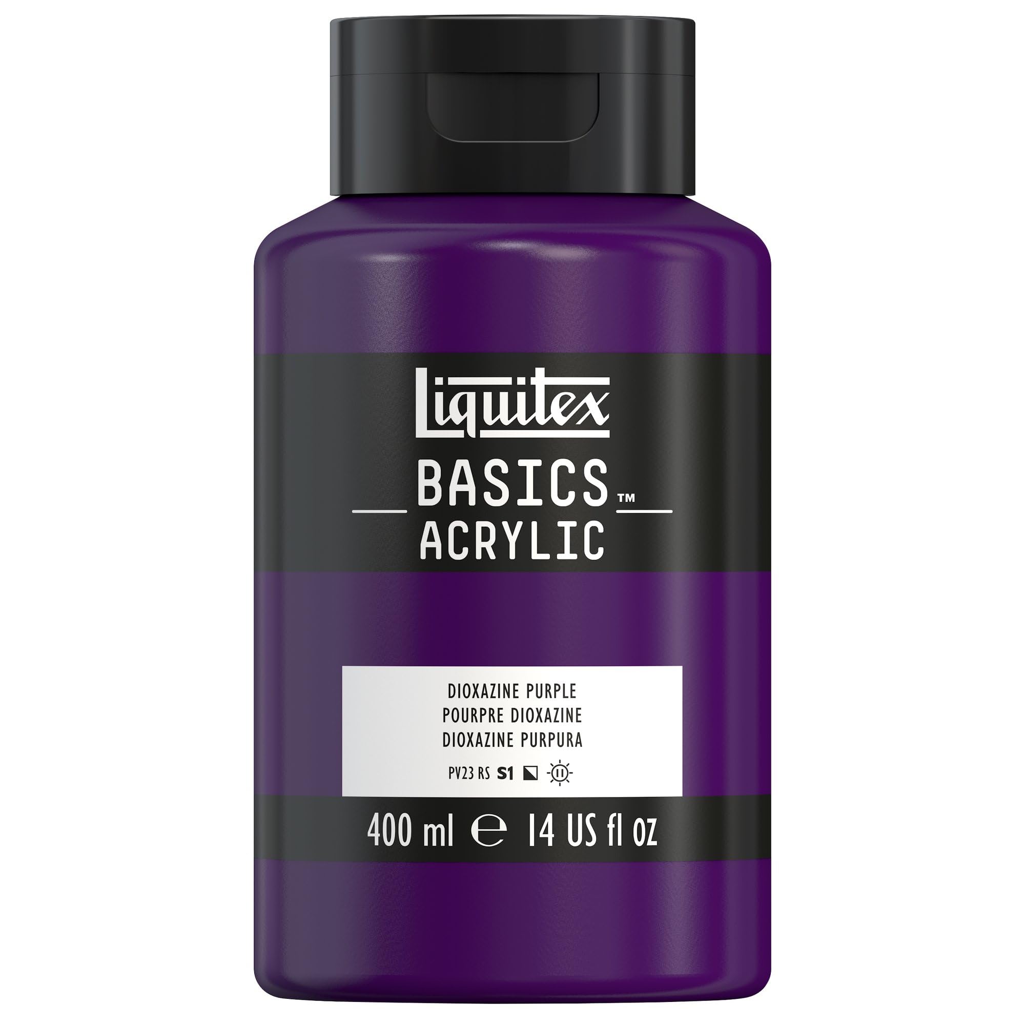 LIQUITEX Basics Acrylic Paint, Dioxazine Purple, 400 ml