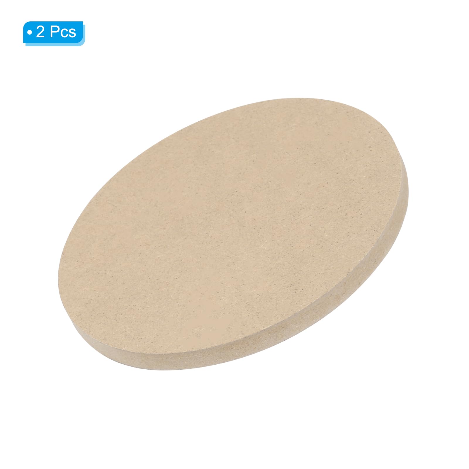 PATIKIL 5" Round Pottery Wheel Bat 2 Pack 0.31" Thickness for Pottery Wheel Clay Throwing and Ceramics, Brown, 5"x0.31" - Image 3