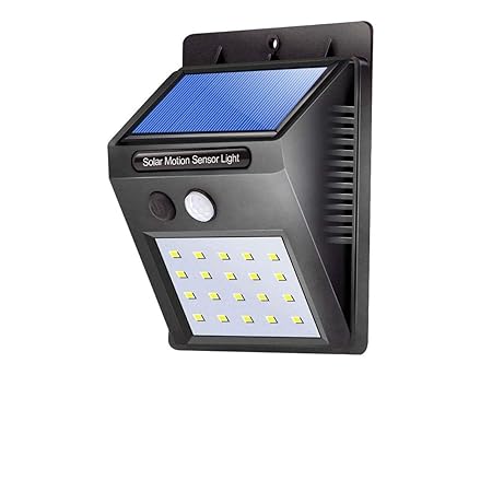 NITLOK? Wireless Security Solar Waterproof 20 LED Night Wall Light with Motion Sensors (Black)