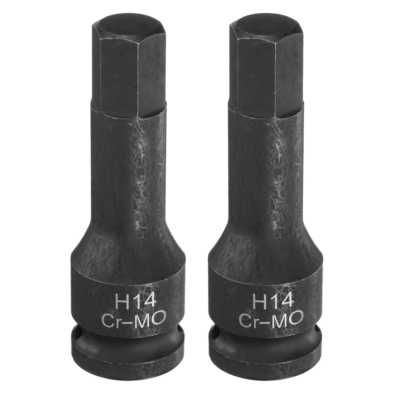 HARFINGTON 2x H14 Sechskant-Schlag-Bit-Stecknüsse 1/2 Zoll – CR-MO Stahl, Für Elektrische Schlagbohrer Und Ratschen
