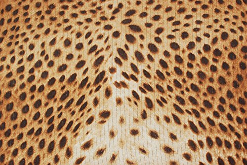 Tessuto al metro: GEORGETTE ANIMALIER MARRONE CON