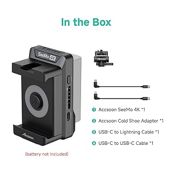 Amazon.com : Accsoon SeeMo 4K HDMI Adapter Video