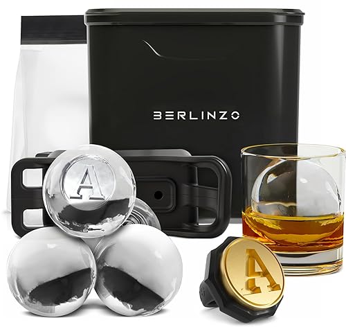 Premium Clear Ice Ball Maker Mold with A Stamp Ring