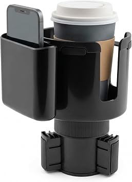 Car Cup Holder Expander with Adjustable Insert Base