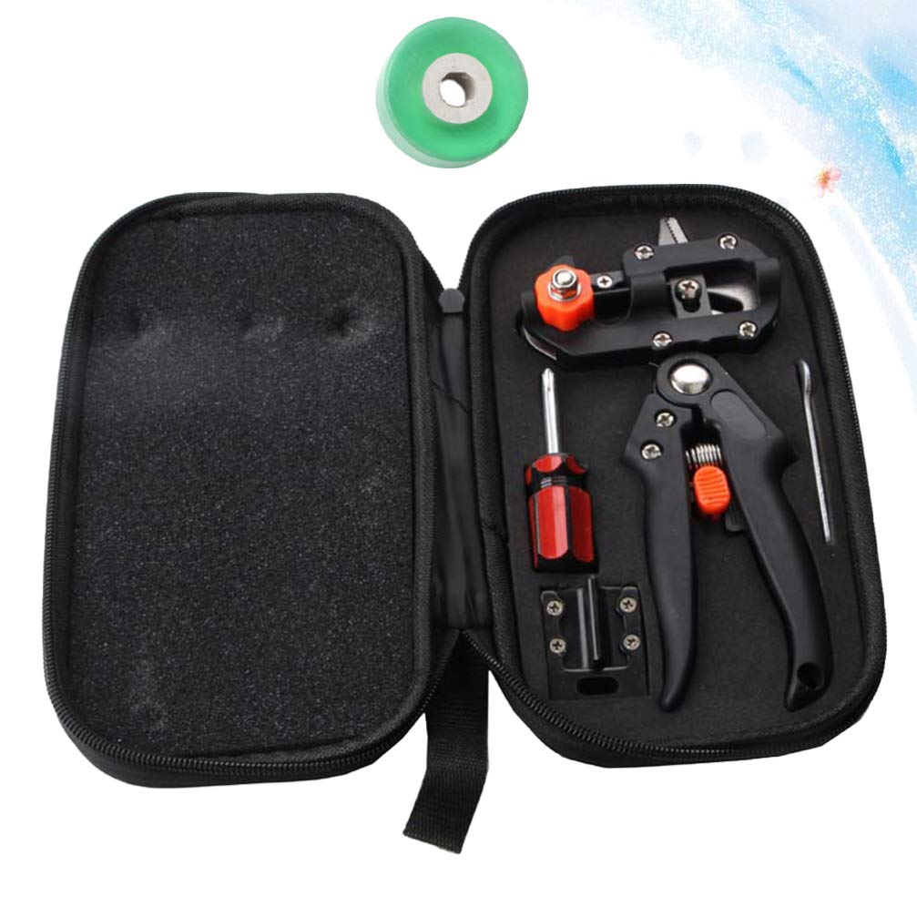 Cabilock 1ensemble Kit Outils De Jardinage Professionnel Pour Ensemble De Sécateurs Et Couteaux à Greffer Avec Noir Et Lame De Outils De Pour Fruitiers