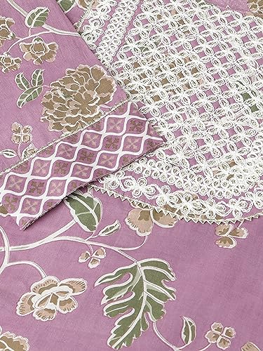 Image of MIRCHI FASHION Pure Cotton Women Straight Print & Thread Embroidery Kurti Set with Dupatta & Pant