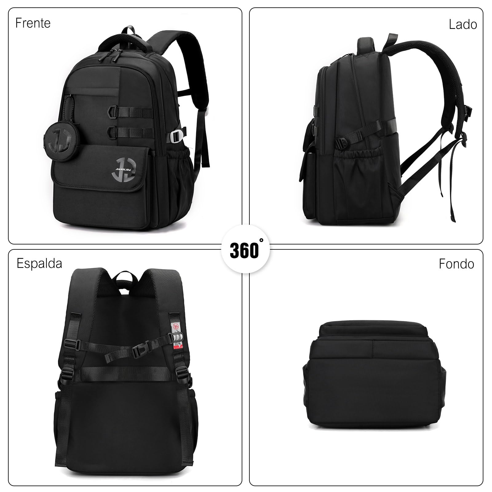 FANDARE Mochilas infantiles con monedero Mochila Escolar para Niños y Niñas de 8 a 17 Años Mochilas tipo casual 40L Bolsas escolares Estudiante Universitario Adolescentes marcha Bolsos mochila